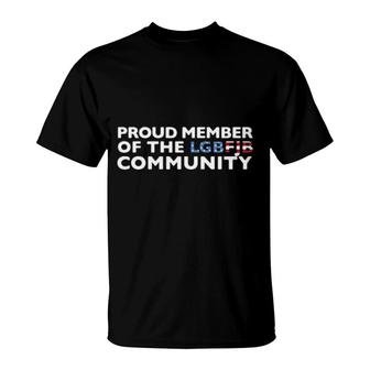 Proud Member Of The Lgbt Fjb Community American Flag T-Shirt | Mazezy
