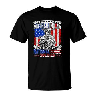 Proud Mother-In-Law Of National Guard Soldier Army Mom Gift T-Shirt