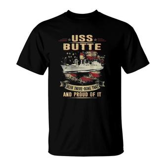 Proud Of Uss Butte Ae 27 Ver2 T-Shirt | Mazezy