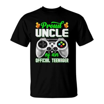 Proud Uncle Officialnager Video Game Top 13Th Birthday T-Shirt | Mazezy