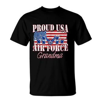 Proud Usa Air Force Grandma T-Shirt | Mazezy