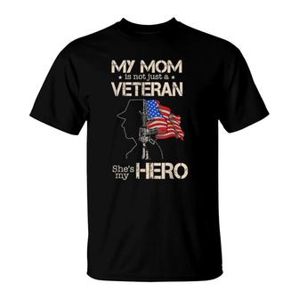Proud Veteran Mom Mother Mama Veterans Day 2021 T-Shirt | Mazezy