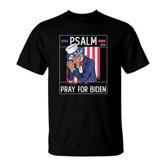 Psalm 109 8 Pray For Biden American Flag T-Shirt | Mazezy