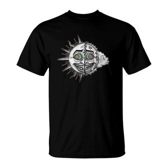 Psychedelic Trippy Acid Moon T-Shirt | Mazezy
