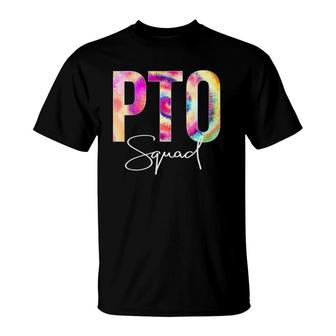 Pto Squad Tie Dye Back To School Women Appreciation T-Shirt | Mazezy