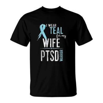 Ptsd Awareness My Wife Warrior T-Shirt | Mazezy DE