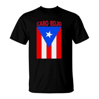 Puerto Rican Cabo Rojo Puerto Rico Flag T-Shirt | Mazezy