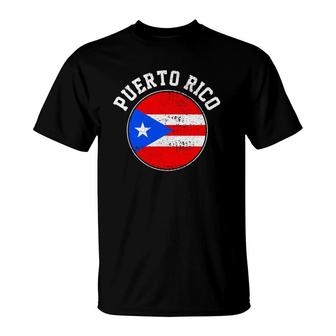 Puerto Rico Flag Vintage T-Shirt | Mazezy DE
