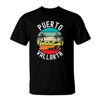 Puerto Vallarta Mexico Retro Mexican Resort Vacation Trip T-Shirt | Mazezy