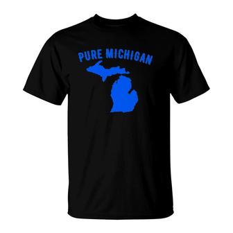 Pure Michigan Vacation Water Lake Fun Gift Idea Premium T-Shirt | Mazezy