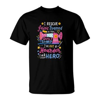 Quilting Sewing Quilt Shop T-Shirt | Mazezy