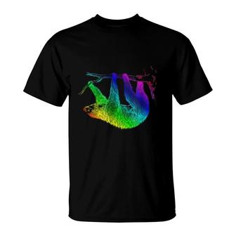 Rainbow Sloth T-Shirt | Mazezy