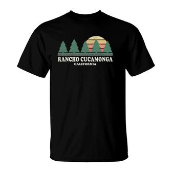 Rancho Cucamonga Ca Vintage Throwback Tee Retro 70'S Design T-Shirt | Mazezy