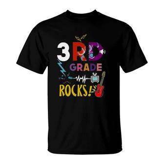 Ready To Rock 3Rd Grade Third Teacher Kids Back T-Shirt | Mazezy