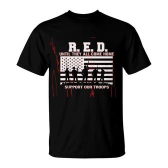 Red Friday Remember Everyone Deployed T-Shirt | Mazezy