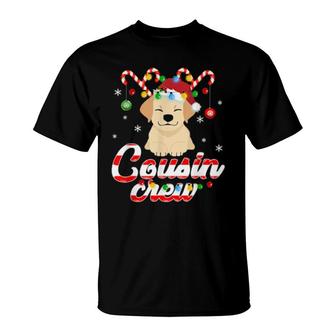 Reindeer Candy Dog Cousin Crew Lights Xmas T-Shirt | Mazezy