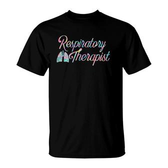 Respiratory Therapist Rt Care Week Colorful Pocket T-Shirt | Mazezy