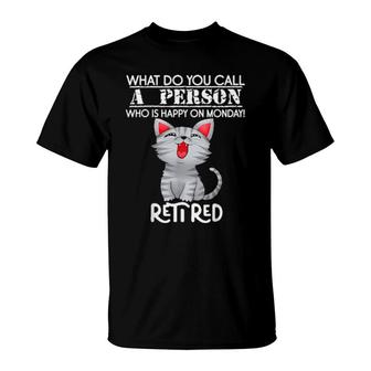 Retired 2022 Cat Retirement Part Retiree T-Shirt | Mazezy