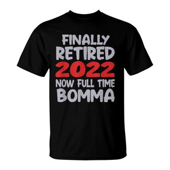 Retired Bomma 2022 Grandma Retirement Party T-Shirt | Mazezy