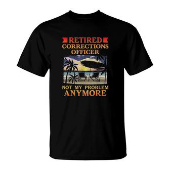 Retired Corrections Officer Retirement T-Shirt | Mazezy