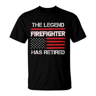 Retired Firefighter Legend T-Shirt | Mazezy