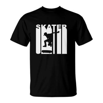 Retro 1970's Skater Skateboarding T-Shirt | Mazezy