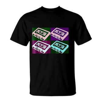 Retro 80s Music Cassette Tapes T-Shirt | Mazezy
