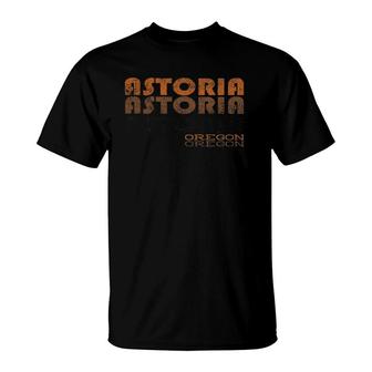 Retro Astoria Oregon Usa Gift T-Shirt | Mazezy