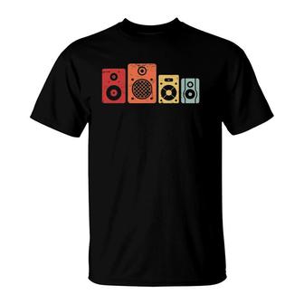 Retro Distressed Speaker Audio Dj T-Shirt | Mazezy