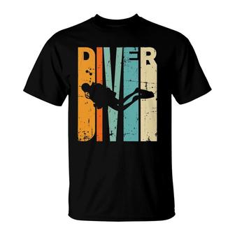 Retro Diving Vintage Diving Instructor Gift Scuba Diving Tank Top T-Shirt | Mazezy