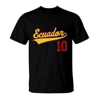 Retro Ecuador Soccer Jersey Futbol Camiseta Baseball T-Shirt | Mazezy