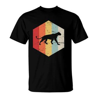 Retro Mountain Lion Cougar Animal Lover T-Shirt | Mazezy