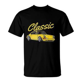Retro Oldschool Tuning & Gaming Oldtimer Enthusiast Car T-Shirt | Mazezy