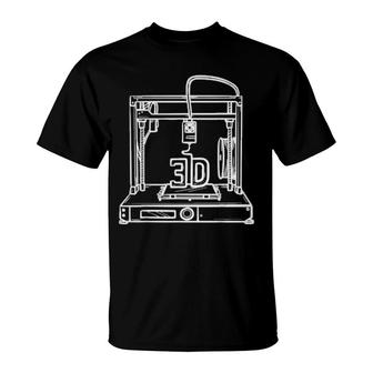 Retro Print 3D Printing 3Dprinter Enthusiasts T-Shirt | Mazezy