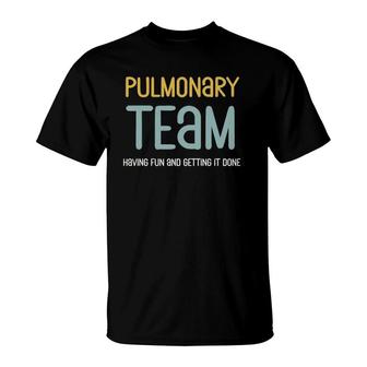 Retro Respiratory Therapy Team Pulmonologist Pulmonary Nurse T-Shirt | Mazezy