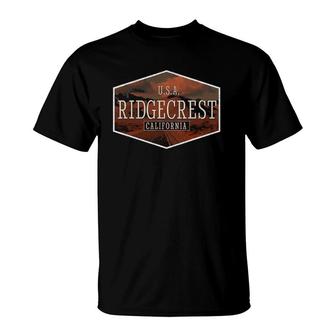 Retro Ridgecrest California Highway T-Shirt | Mazezy