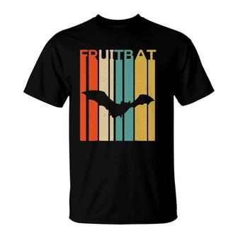 Retro Vintage Fruit Bat Silhouette Megabat Lover Fruit Bat T-Shirt | Mazezy