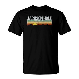 Retro Vintage Jackson Hole Wyoming Tee T-Shirt | Mazezy