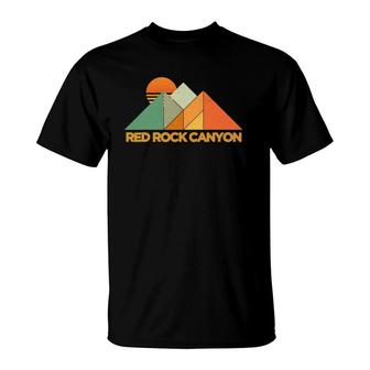 Retro Vintage Red Rock Canyon Tee T-Shirt | Mazezy