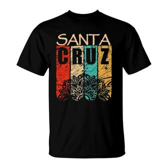 Retro Vintage Santa Cruz California Surfer T-Shirt | Mazezy