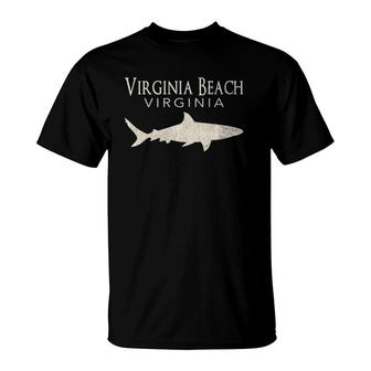 Retro Virginia Beach Va Shark T-Shirt | Mazezy