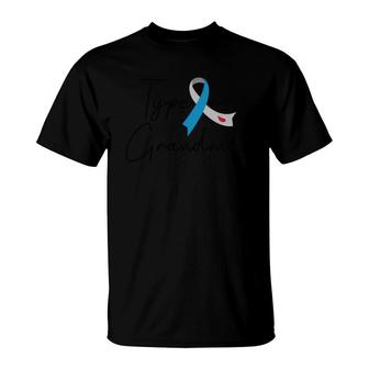 Ribbon Blue Grandma Proud T-Shirt | Mazezy