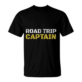 Road Trip Captain Summer Camping Travel T-Shirt | Mazezy UK