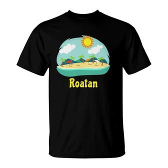 Roatan Family Vacation Caribbean Cruise Beach Souvenir T-Shirt | Mazezy