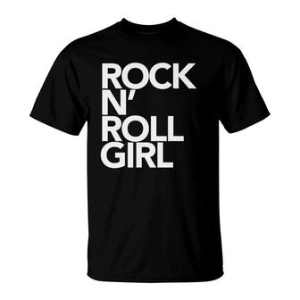 Rock N' Roll Girl T-Shirt | Mazezy