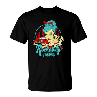 Rockabilly Pin Up Girl Gifts 1950S Sock Hop Rock N Roll 60S T-Shirt | Mazezy