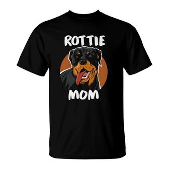 Rottweiler Rottie Mom Dog Puppy Pet Animal Lover T-Shirt | Mazezy