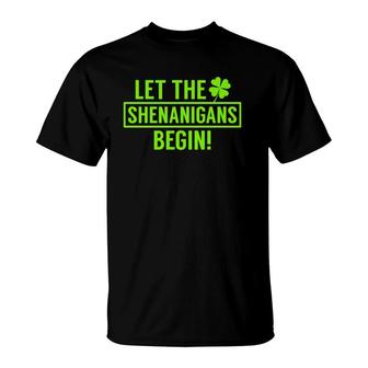 Saint Patricks Shenanigans St Patrick's Day T-Shirt | Mazezy