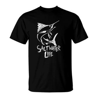 Saltwater Life Fishing T-Shirt | Mazezy