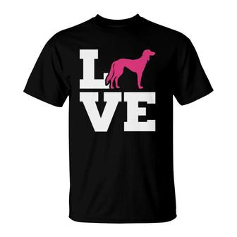 Saluki Love Dog Pet Lover T-Shirt | Mazezy
